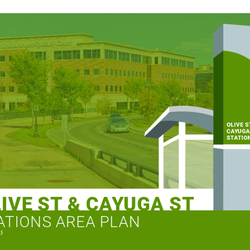 Purple Line BRT - Olive St and Cayuga St Stations Area Plan thumbnail icon